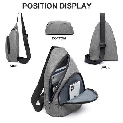 Bolso personalizado Unisex Bolso deportivo de nylon inoxidable Fanny Pack Bolso de pecho del mensajero