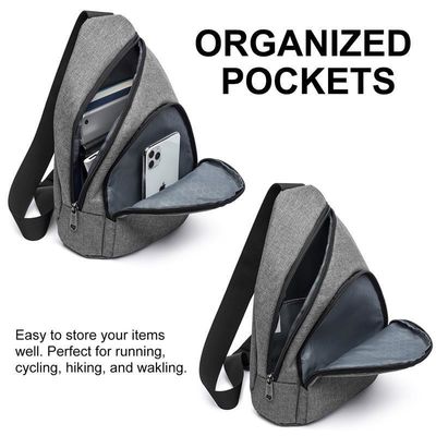 Bolso personalizado Unisex Bolso deportivo de nylon inoxidable Fanny Pack Bolso de pecho del mensajero