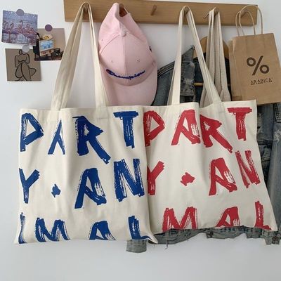 Más nuevo estilo de moda mujer de un hombro simple OEM impresión bolsa de compras para mujeres