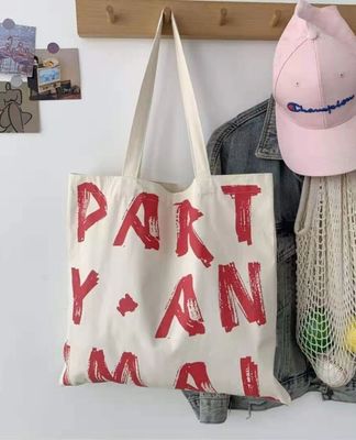 Más nuevo estilo de moda mujer de un hombro simple OEM impresión bolsa de compras para mujeres