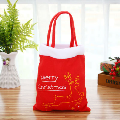 El estilo de moda más reciente Red Velvet Mochilas de Navidad para niños para empacar artículos