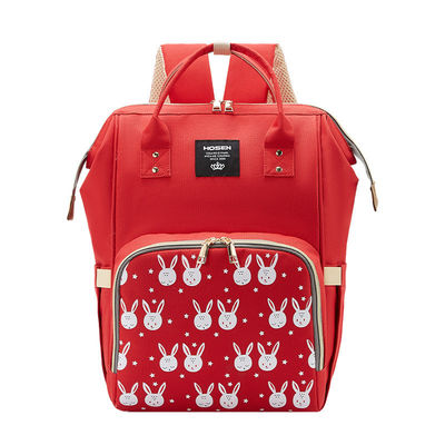 Mochila de estilo conveniente Mochila de bebé con bolso de pañal de mamá con material resistente al agua
