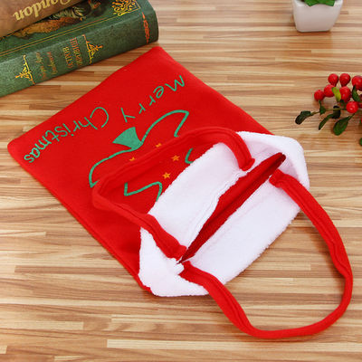 El estilo de moda más reciente Red Velvet Mochilas de Navidad para niños para empacar artículos