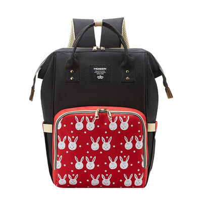 Mochila de estilo conveniente Mochila de bebé con bolso de pañal de mamá con material resistente al agua