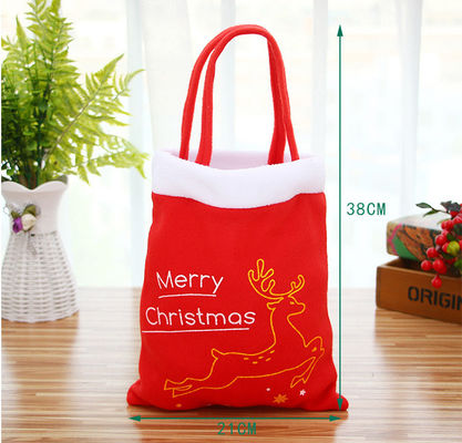 El estilo de moda más reciente Red Velvet Mochilas de Navidad para niños para empacar artículos