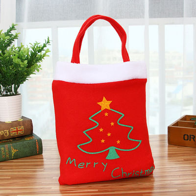 El estilo de moda más reciente Red Velvet Mochilas de Navidad para niños para empacar artículos