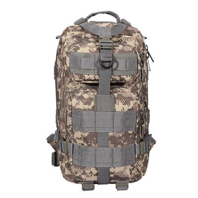Mochila táctica de 30L de nylon con bolsillo de cremallera interior y cinturón de hombro arqueado