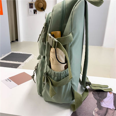 Mujer Estudiante de Primaria y Secundaria Mochila de viento de tela de Oxford con compartimiento interior