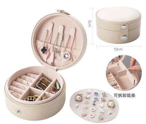 Caja de joyería de veludo de viaje de joyería de caja organizador con color personalizado para beneficio