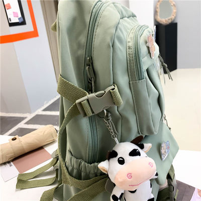 Mujer Estudiante de Primaria y Secundaria Mochila de viento de tela de Oxford con compartimiento interior