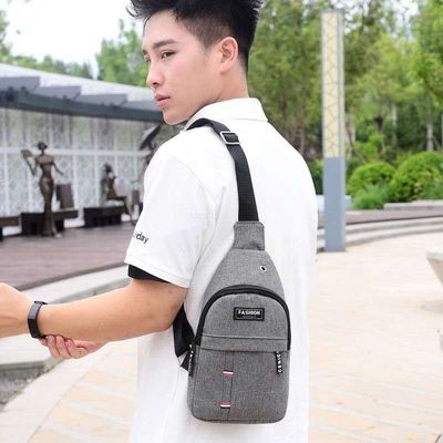 Bolsa de cintura unisex para jóvenes Mochila pequeña para deportes Tendencia Bolsa de mensajería de hombro único de color sólido