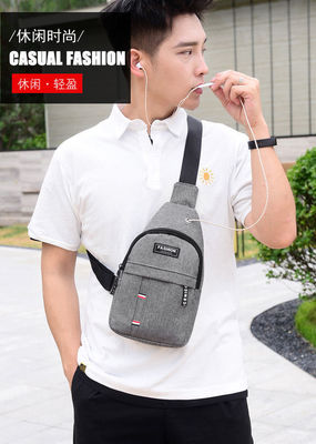 Bolsa de cintura unisex para jóvenes Mochila pequeña para deportes Tendencia Bolsa de mensajería de hombro único de color sólido