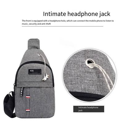 Bolsa de cintura unisex para jóvenes Mochila pequeña para deportes Tendencia Bolsa de mensajería de hombro único de color sólido