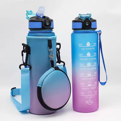 Frío de botella de agua de neoprene con cinturón y bolsa ajustables