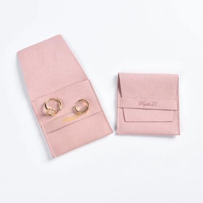 Logotipo personalizado Orecillos de dados pequeños Brazaletes Collares de polvo de terciopelo Bolso de embalaje para regalo
