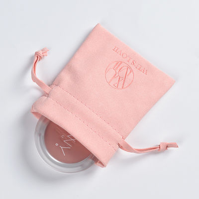 Logotipo personalizado Orecillos de dados pequeños Brazaletes Collares de polvo de terciopelo Bolso de embalaje para regalo