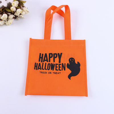 Decoraciones de Halloween Requisitos Niño Portable Calabaza Tejido Bolso de dulces para niños fiesta