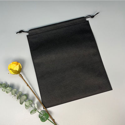 Logotipo personalizado Bolsa de cuerda de tira no tejida para regalos Embalaje de viajes Cierre Tipo cremallera