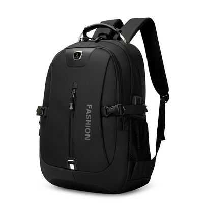Material principal Oxford Logotipo personalizado Mochila escolar USB para deportes casuales y portátil