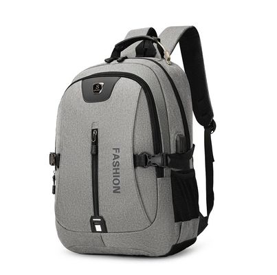 Material principal Oxford Logotipo personalizado Mochila escolar USB para deportes casuales y portátil