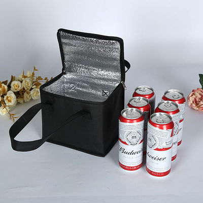 Logotipo personalizado Bolsa de enfriador de bucle suave para comestibles verdes aislados cerveza de picnic y más
