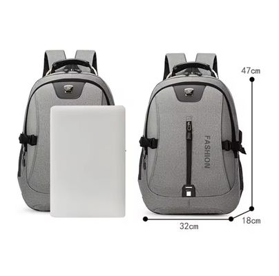 Material principal Oxford Logotipo personalizado Mochila escolar USB para deportes casuales y portátil