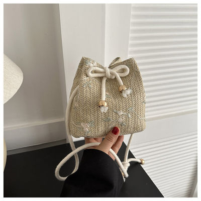 Bolso de paja con hombro cruzado en color personalizado para los amantes de la moda