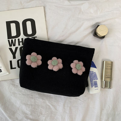 Bolso de maquillaje cosmético de lona de algodón con logotipo para color personalizado