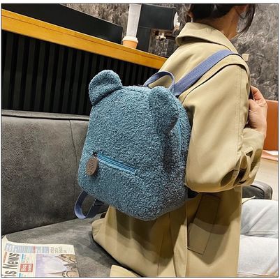 OEM/ODM Acceptable Bolsa de moda Bolsas de mochila para la escuela Bolsas de mochila de peluche impermeable para niños