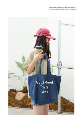 Bolsa de bolsas de denim de todas las estaciones personalizada para una gran capacidad y más