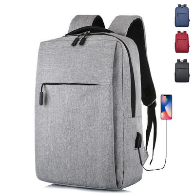 Logotipo personalizado negro Unisex Ergonómica Anti robo Mochilas portátiles de nylon inteligentes con USB