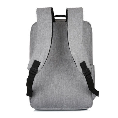 Logotipo personalizado negro Unisex Ergonómica Anti robo Mochilas portátiles de nylon inteligentes con USB