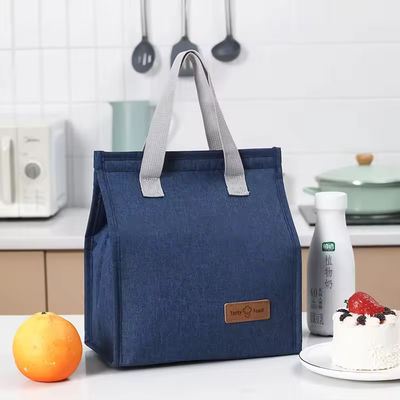 Bolsa de compras de poliéster para refrigeración de almuerzo Tote térmico para aislamiento simple y de moda
