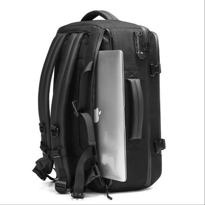 Mochila de negocios de revestimiento de poliéster con gran capacidad y material oxford impermeable