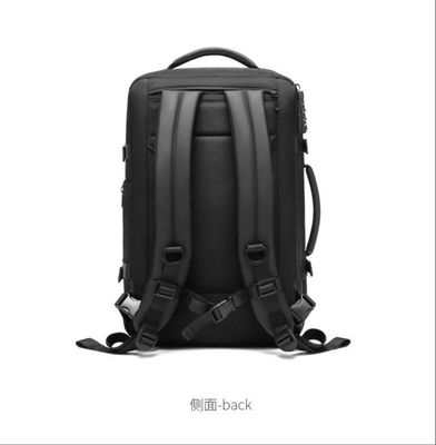 Mochila de negocios de revestimiento de poliéster con gran capacidad y material oxford impermeable
