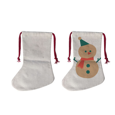 Saco de Papá Noel Bolsas de Navidad Bolsa de cuerdas con revestimiento de poliéster