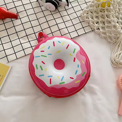 Novedad Bolsa de libros linda 2024 Mochila de dibujos animados Donuts Bolsa escolar de cáscara de goma para la vida cotidiana