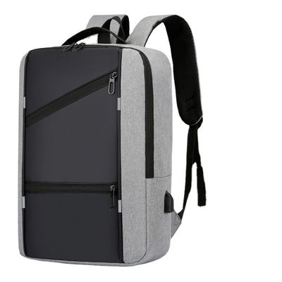 Mochila portátil de color personalizada para hombre con diseño anti robo y puerto de carga USB