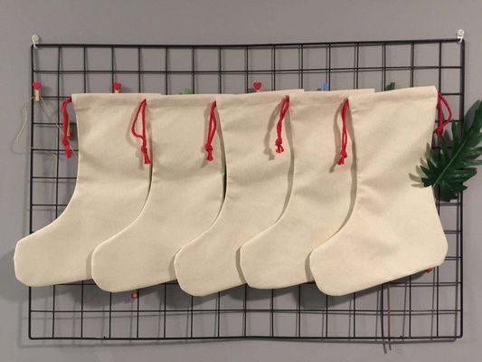 Saco de Papá Noel Bolsas de Navidad Bolsa de cuerdas con revestimiento de poliéster