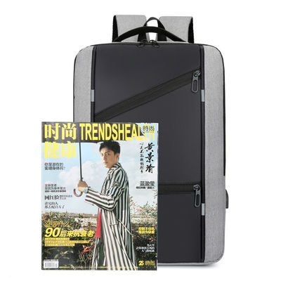 Mochila portátil de color personalizada para hombre con diseño anti robo y puerto de carga USB