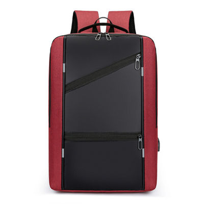 Mochila portátil de color personalizada para hombre con diseño anti robo y puerto de carga USB