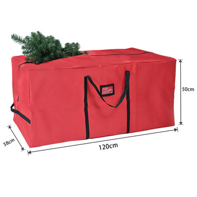 Color personalizado bolso de almacenamiento de árbol de Navidad resistente al polvo de 600d duradero