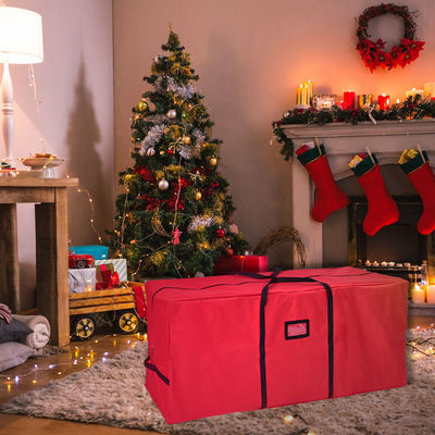 Color personalizado bolso de almacenamiento de árbol de Navidad resistente al polvo de 600d duradero