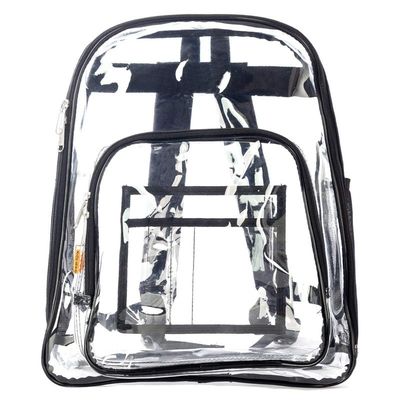 Bolsa de bolso escolar de PVC transparente de trabajo pesado personalizada para bolso escolar transparente