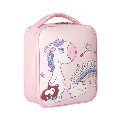 Color personalizado dibujos animados dinosaurio espacio aislado niños bolso de la caja de almuerzo con aislamiento