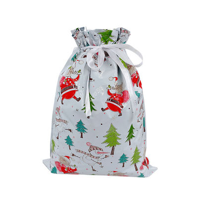 Materiales reciclados Impresión digital personalizada Bolsas de embalaje de regalo de Navidad de papel plástico