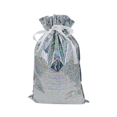 Materiales reciclados Impresión digital personalizada Bolsas de embalaje de regalo de Navidad de papel plástico