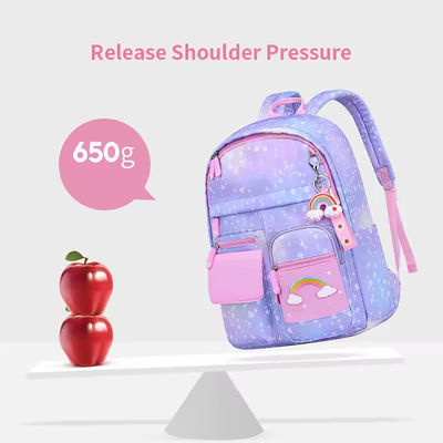 Bolso escolar para niños de gran capacidad Bolso personalizado de color rosa para niños