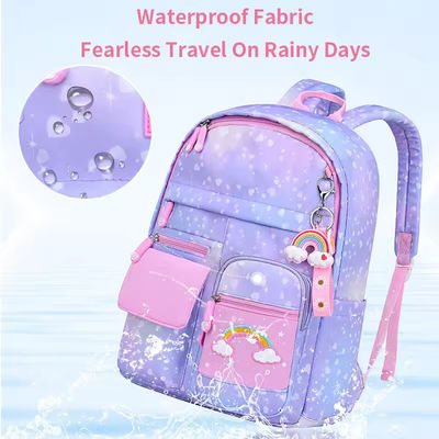Bolso escolar para niños de gran capacidad Bolso personalizado de color rosa para niños