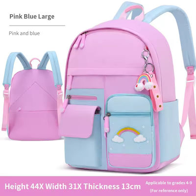 Bolso escolar para niños de gran capacidad Bolso personalizado de color rosa para niños